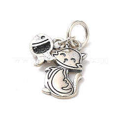 925 Sterling Silver Cat & Fish Charms&nbsp;LS-STER-NH0001-32AS
