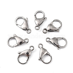 Tarnish Resistant Polished 316 Surgical Stainless Steel Lobster Claw Clasps&nbsp;X-STAS-R072-18A
