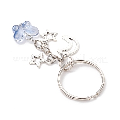 Transparent Baking Paint Glass Keychains&nbsp;KEYC-JKC01284