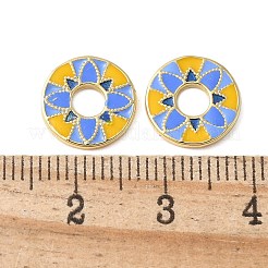 Brass Enamel Beads&nbsp;KK-P290-31G-01