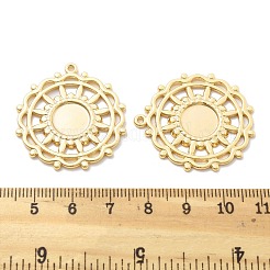Brass Pendants Cabochon Settings&nbsp;KK-B134-20G