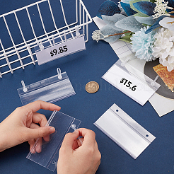 Rectangle PVC Price Tag Sign Label Holder&nbsp;KY-WH0046-61