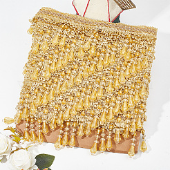 Polyester Braided Tassel Lace Trim Ribbons&nbsp;DIY-WH0308-536