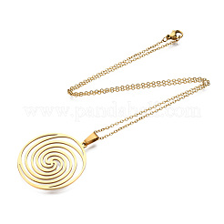 201 Stainless Steel Pendant Necklaces&nbsp;NJEW-S105-JN601-45-2