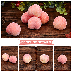 Mini Foam Imitation Peaches&nbsp;DJEW-WH0038-30