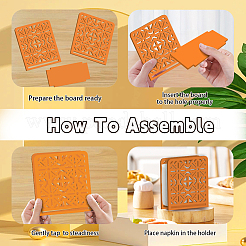 Poplar Plywood Napkin Holder&nbsp;AJEW-WH0731-002