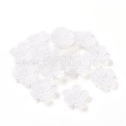 5-Petal Transparent Acrylic Bead Caps&nbsp;OACR-A017-13