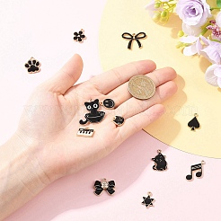 12Pcs 12 Styles Alloy Pendants&nbsp;ENAM-YW0006-93