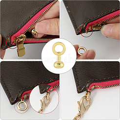 5Pcs Brass Zipper Insert Buckles&nbsp;FIND-SP0004-11G