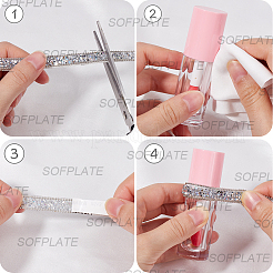 5 Yards Self Adhesive Resin Rhinestone Tape&nbsp;DIY-SP0002-49E