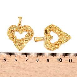 Textured 304 Stainless Steel Pendants&nbsp;STAS-P438-21G
