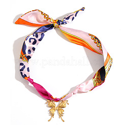304 Stainless Steel Pendant Scarf Necklaces for Women&nbsp;WGD26AB-01