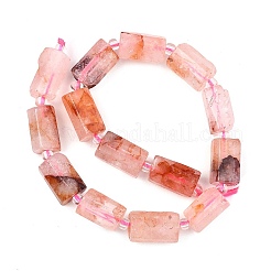 Natural Hematoid Quartz/Ferruginous Quartz  Beads Strands&nbsp;G-H352-A01-04