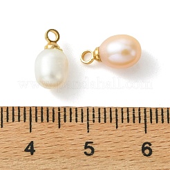 3Pcs 3 Colors Natural Cultured Freshwater Pearl Pendants&nbsp;PALLOY-JF05531