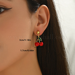 Stylish Brass Dangle Stud Earrings&nbsp;PA9879-2