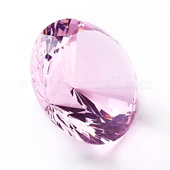 Diamond Shaped K9 Glass Crystal Paperweight&nbsp;GLAA-WH0015-55