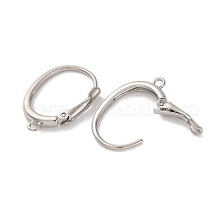 Brass Leverback Earring Findings&nbsp;KK-U042-21P
