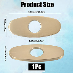 Oval Stainless Steel Faucet Hole Covers&nbsp;STAS-WH20001-18A-G