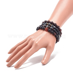 4Pcs 4 Style Natural Coconut & Wood & Mixed Gemstone Beaded Stretch Bracelets Set&nbsp;BJEW-JB08835