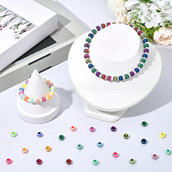 400Pcs 2 Colors Spray Painted Acrylic European Beads&nbsp;SACR-PA0001-28