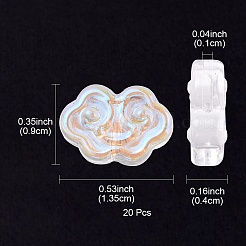 Transparent Glass Beads&nbsp;GLAA-YW0003-15