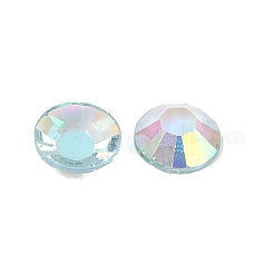 Electroplated Transparent Flat Back Resin Rhinestone Cabochons&nbsp;RESI-XCP0002-44B