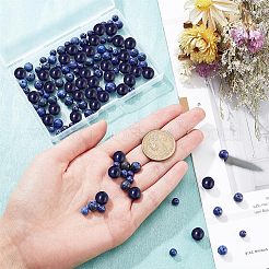 120Pcs 3 Styles Natural Lapis Lazuli Beads Strands&nbsp;G-NB0003-68