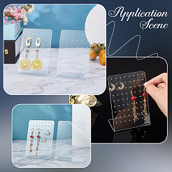 4Pcs Acrylic Earring Displays&nbsp;EDIS-SP0001-04C