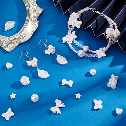 400Pcs 10 Styles ABS Plastic Imitation Pearl Beads&nbsp;KY-PH0002-06