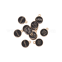 Double-sided Alloy Enamel Charms&nbsp;ENAM-CJ0001-11