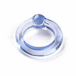 Transparent Acrylic Finger Rings&nbsp;RJEW-T010-07