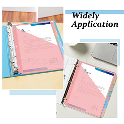 8Pcs Rectangle PP Plastic Notebook Index Divider Sheets&nbsp;AJEW-WH0609-668