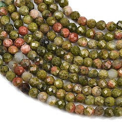 Natural Unakite Beads Strands&nbsp;G-B171-C03-2mm