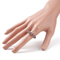 Natural & Synthetic Gemstone Cuff Ring&nbsp;RJEW-JR00488