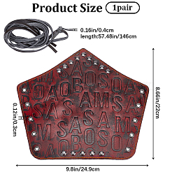 Adjustable Cowhide Cord Bracelet&nbsp;AJEW-WH0415-22B-02