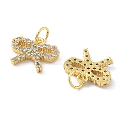 Brass Micro Pave Cubic Zirconia Charms&nbsp;KK-C092-02G
