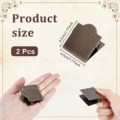 2Pcs Iron Sticky Note Clips&nbsp;OFST-WH0002-52