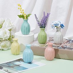 6Pcs 6 Colors Mini Ceramic Floral Vases for Home Decor&nbsp;BOTT-NB0001-04