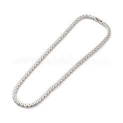 Clear Cubic Zirconia Tennis Necklace&nbsp;NJEW-E038-10A-P