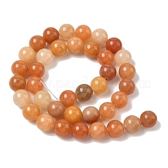 Natural Red Aventurine Bead Strands&nbsp;G-P257-02-10mm-01