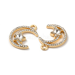 Rack Plating Alloy Crystal Rhinestone Pandants&nbsp;PALLOY-O106-04G