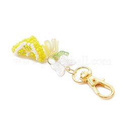 Handmade Glass Seed Beads Pendant Decoraitons&nbsp;HJEW-MZ00349-04