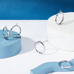 10Pcs 5 Style 304 Stainless Steel Finger Ring Settings&nbsp;STAS-UN0031-53