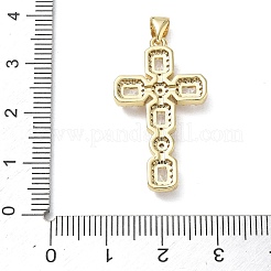 Brass Micro Pave Cubic Zirconia Pendants&nbsp;KK-CBA56EF-32G-01
