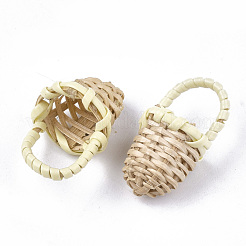Handmade Reed Cane/Rattan Woven Pendants&nbsp;WOVE-T006-091A