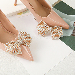 Bowknot Rhinestone Shoe Decoration&nbsp;DIY-WH0430-522C