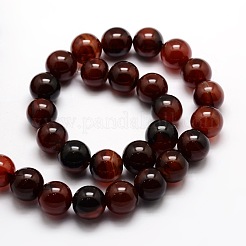 Dyed Natural Agate Round Beads Strands&nbsp;X-G-E321B-12mm-02