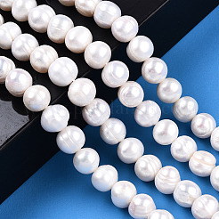 Natural Cultured Freshwater Pearl Beads Strands&nbsp;PEAR-S001-8-9mm-3