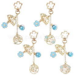 Alloy Enamel Pendant Keychains&nbsp;HJEW-FS00049-02
