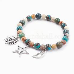 Natural Gemstone Charm Bracelets&nbsp;BJEW-JB03349